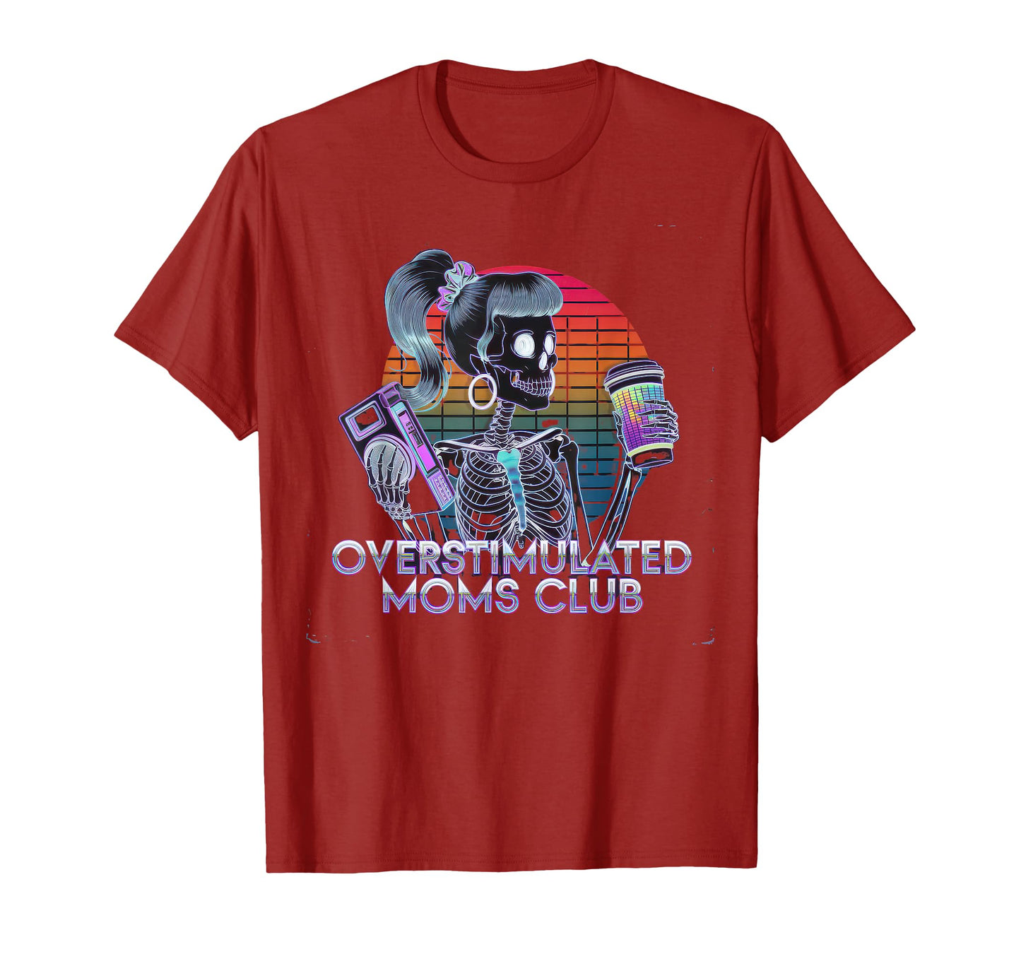 Overstimulated Moms Club Tshirt Mom Depression Mental Health T-Shirt