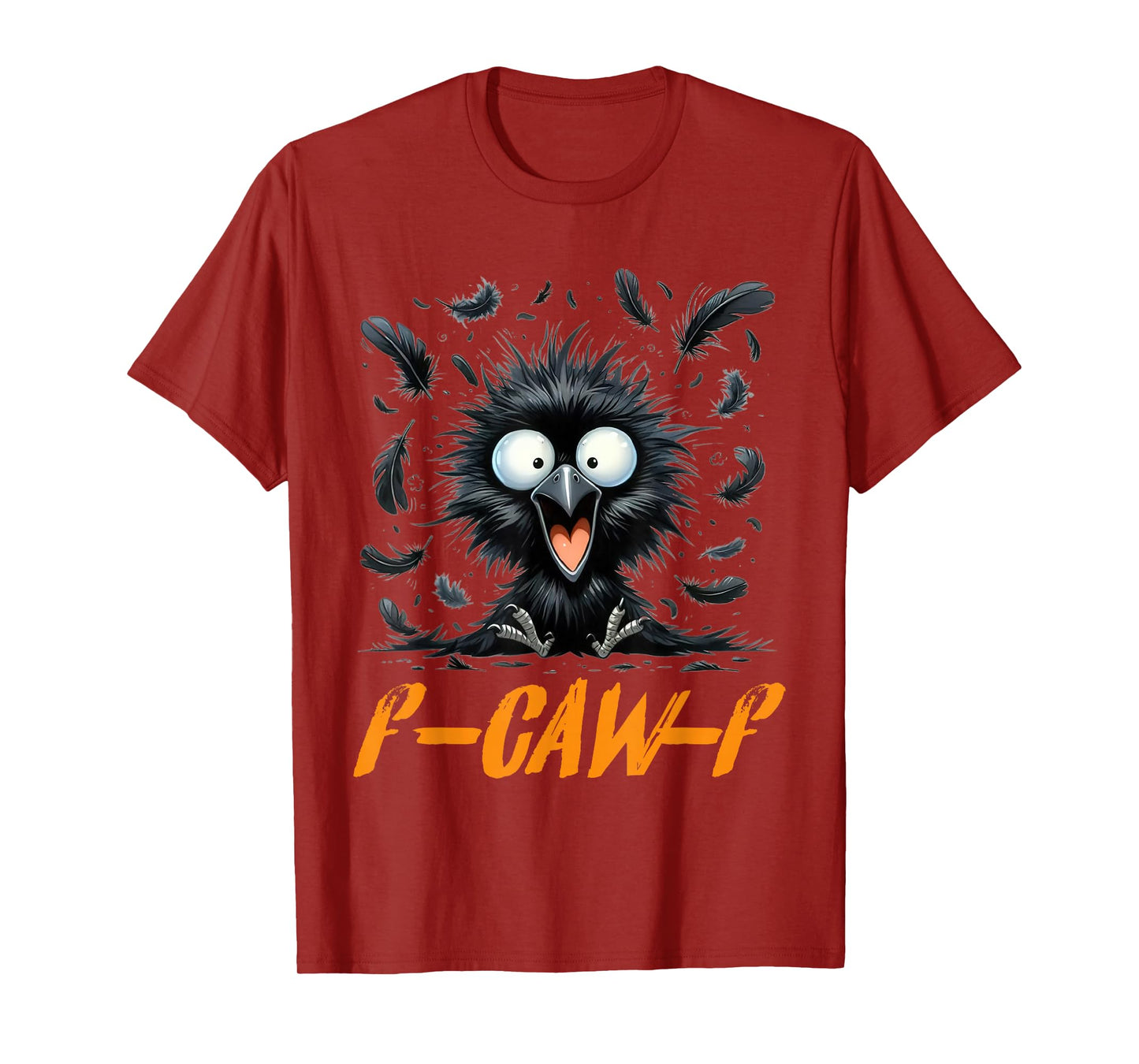Funny f caw f Crow Women Men, Gothic Halloween Raven Meme T-Shirt