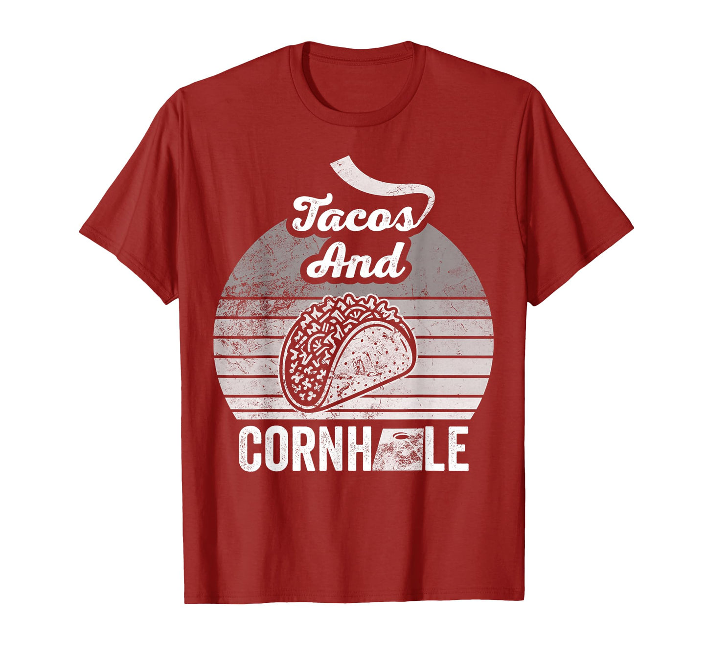 Tacos and Cornhole Lovers Playful Vibes T-Shirt