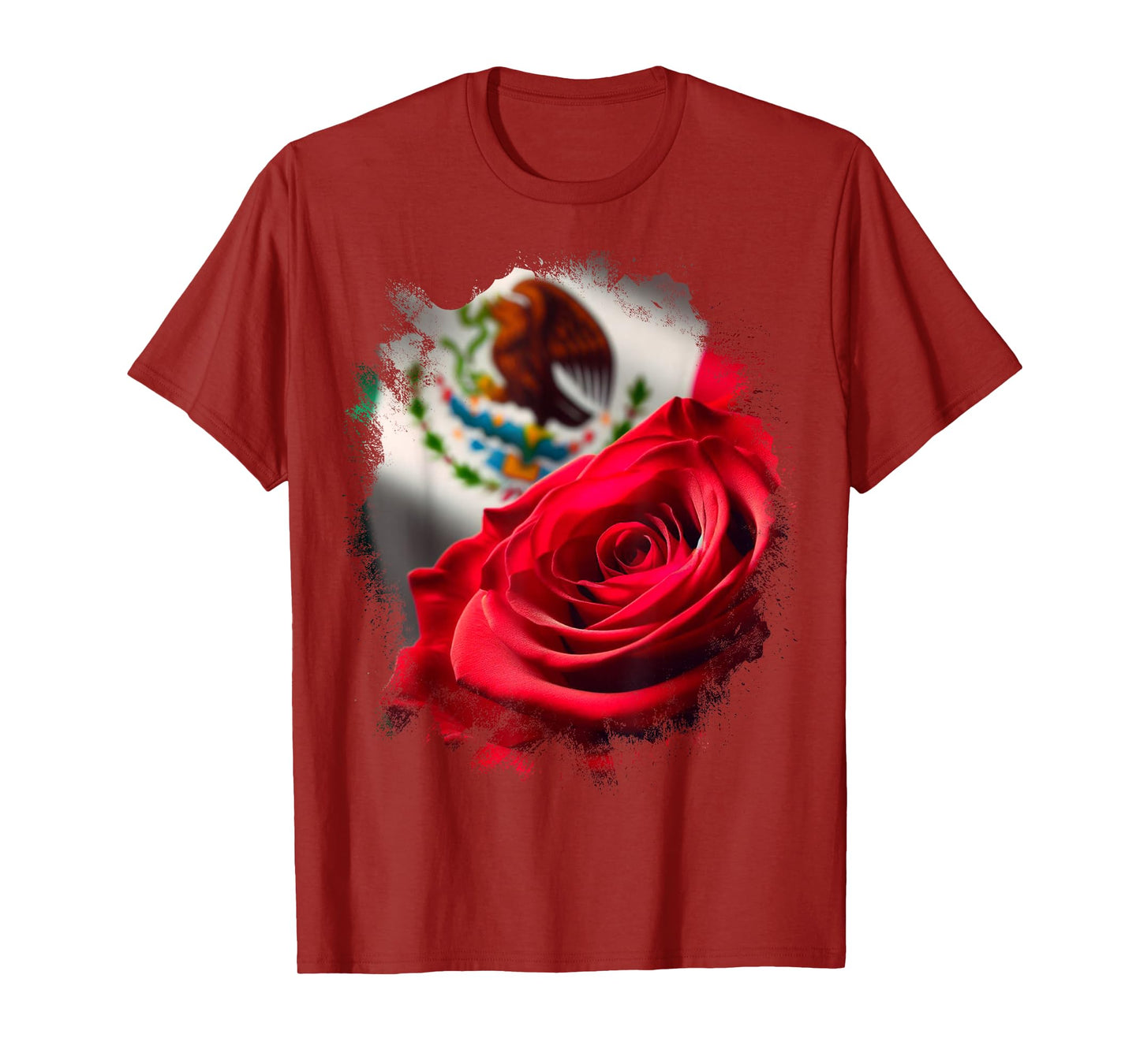 Mexico Gift Rose Tijuana Mexican Hispanic Pride Poncho T-Shirt