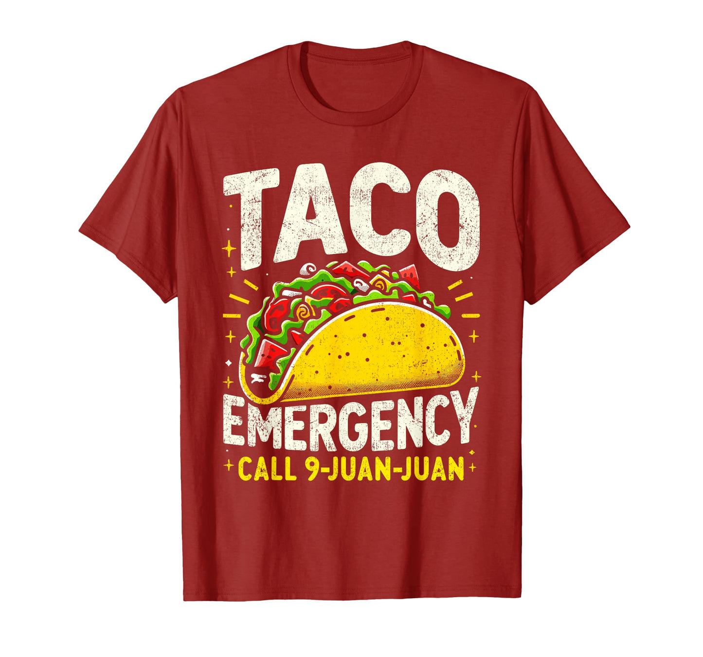 Taco Emergency Call 9 Juan Juan Funny Cinco de Mayo Men T-Shirt
