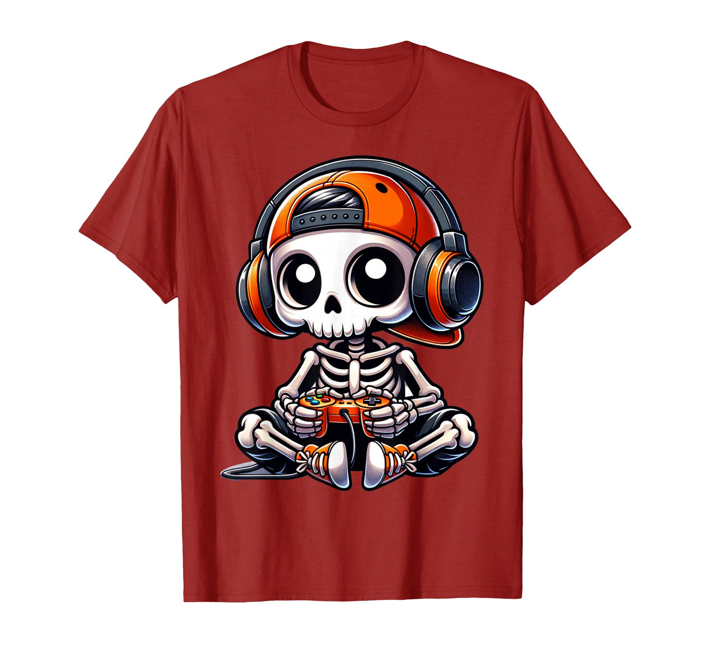 Gamer Halloween – Video Game Skeleton with Controller T-Shirt