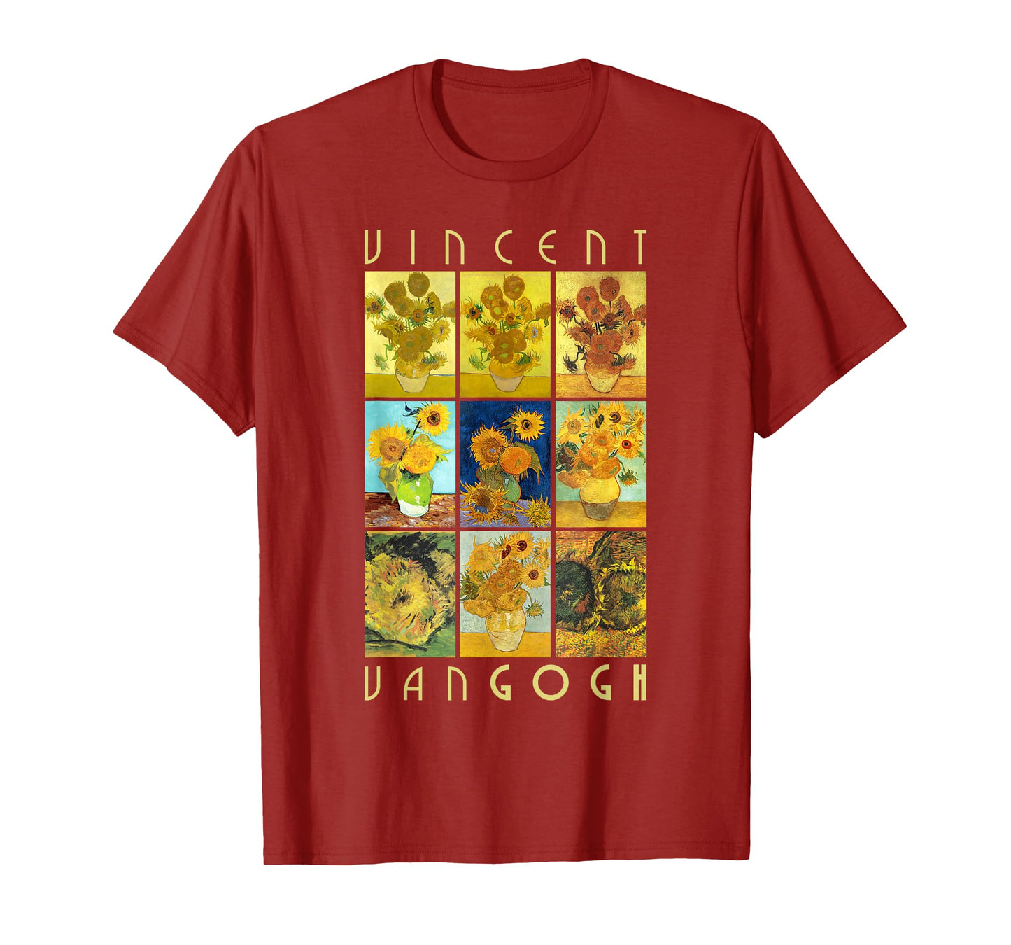 Van Gogh Sunflowers Shirt | Yellow Flowers Art Collection T-Shirt
