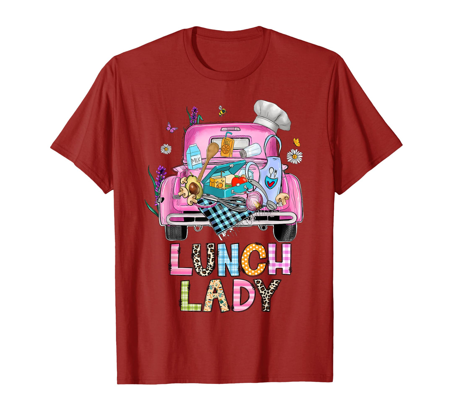 Lunch Lady Cute Truck Lunch Ladies Squad Cafeteria Crew T-Shirt