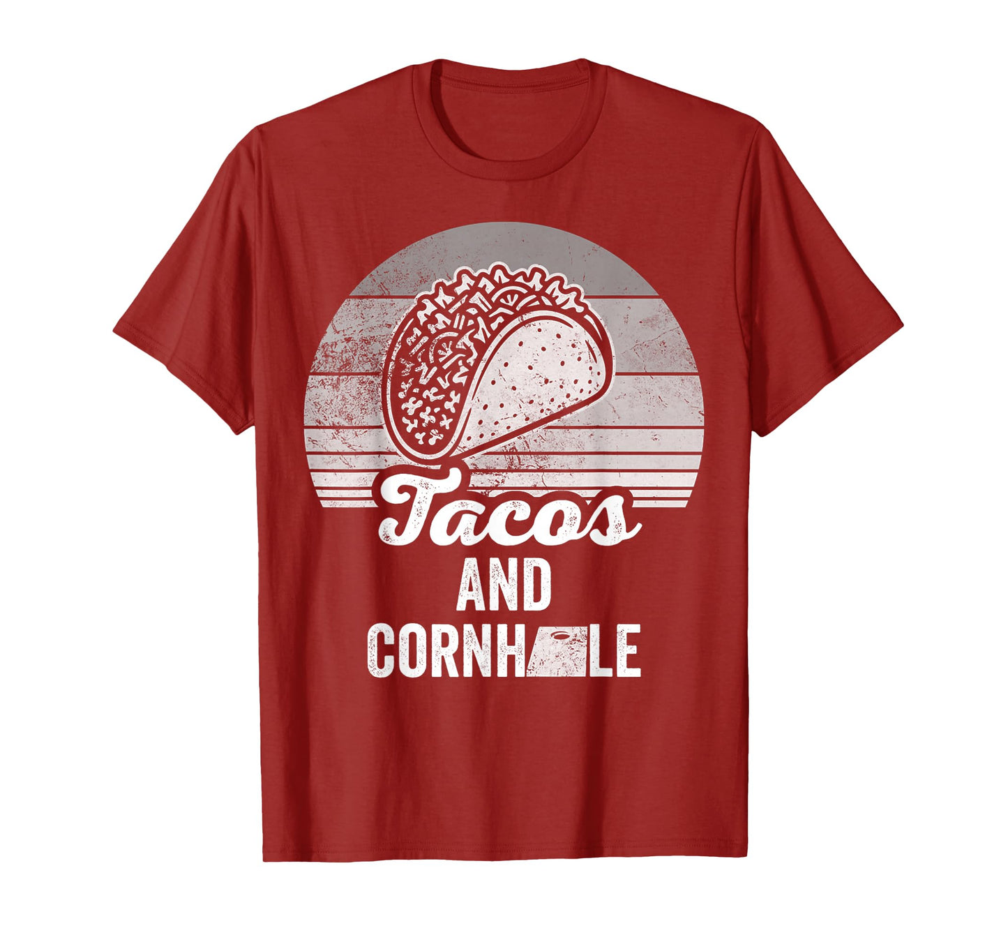 Tacos and Cornhole Fun Game Lovers Design T-Shirt