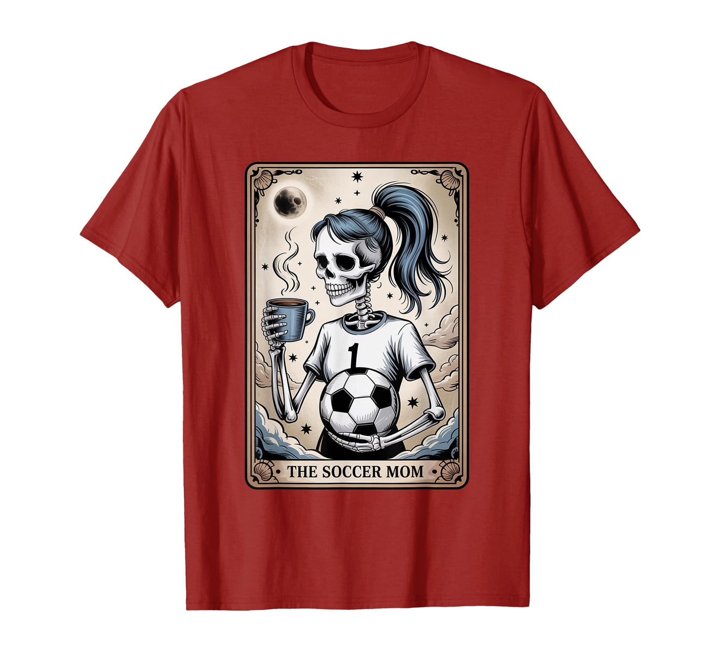 Soccer Mom Tarot Card, Vintage Halloween Soccer Mama T-Shirt
