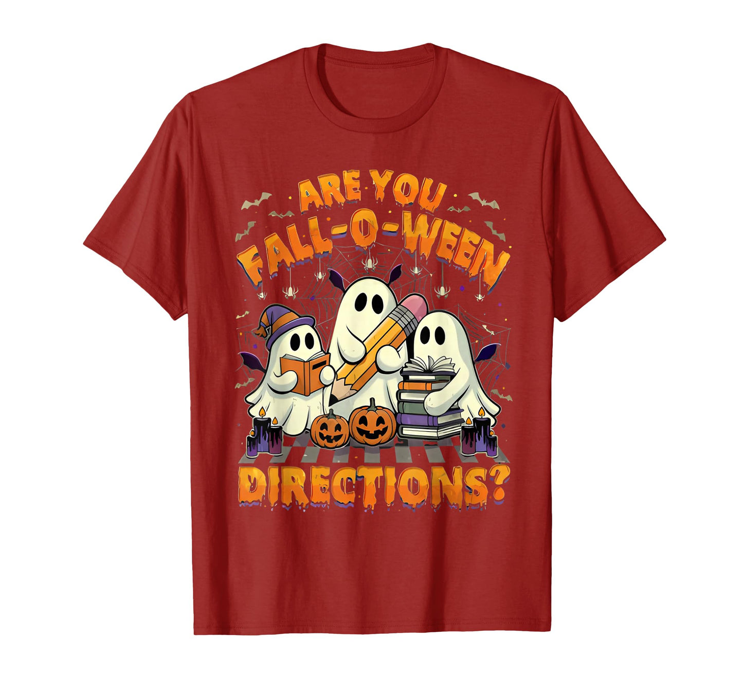 are You Fall O Ween Directions Funny Halloween Teacher Joke T-Shirt