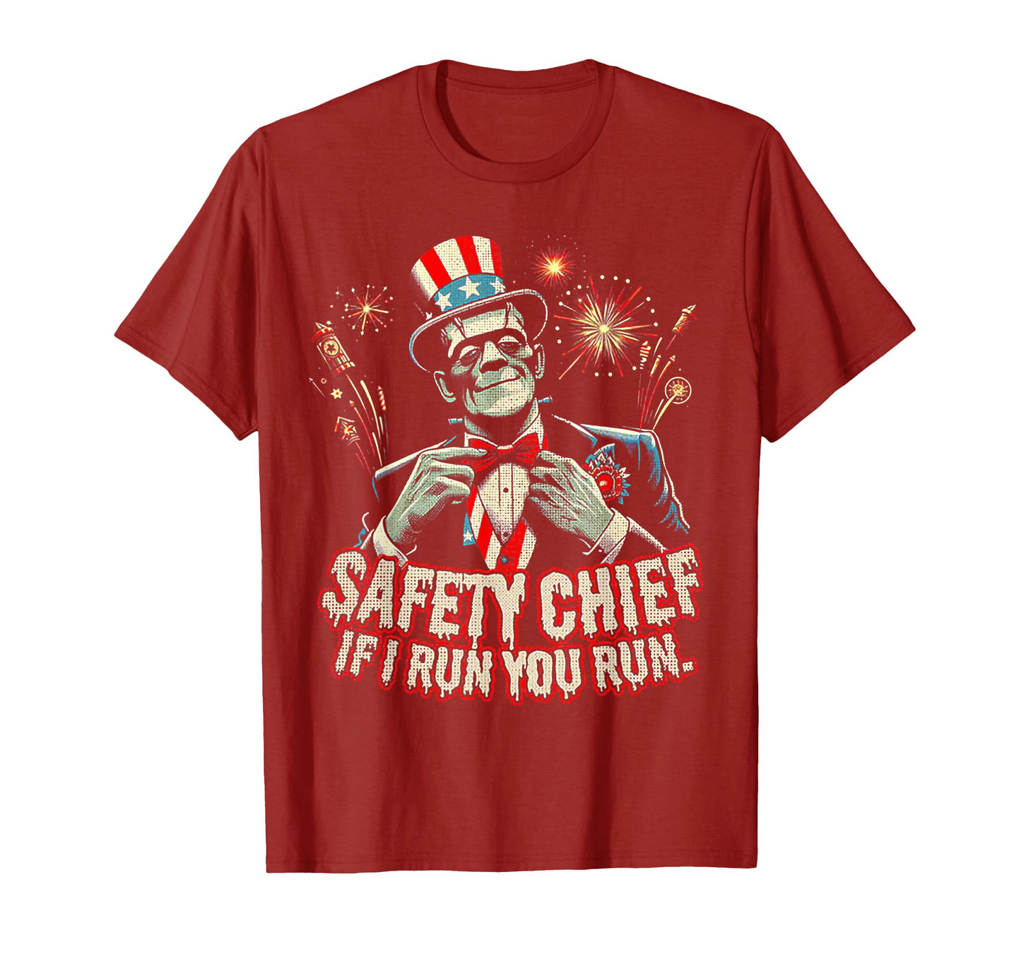 Franky Safety Chief- I Run You Run T-Shirt