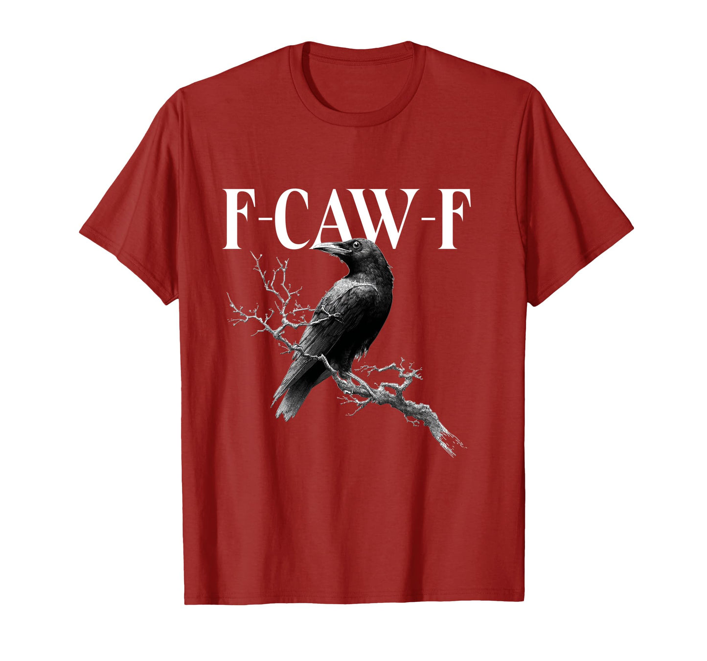 F-Caw-F Tshirt - Crow with F Caw F Long Sleeve T-Shirt