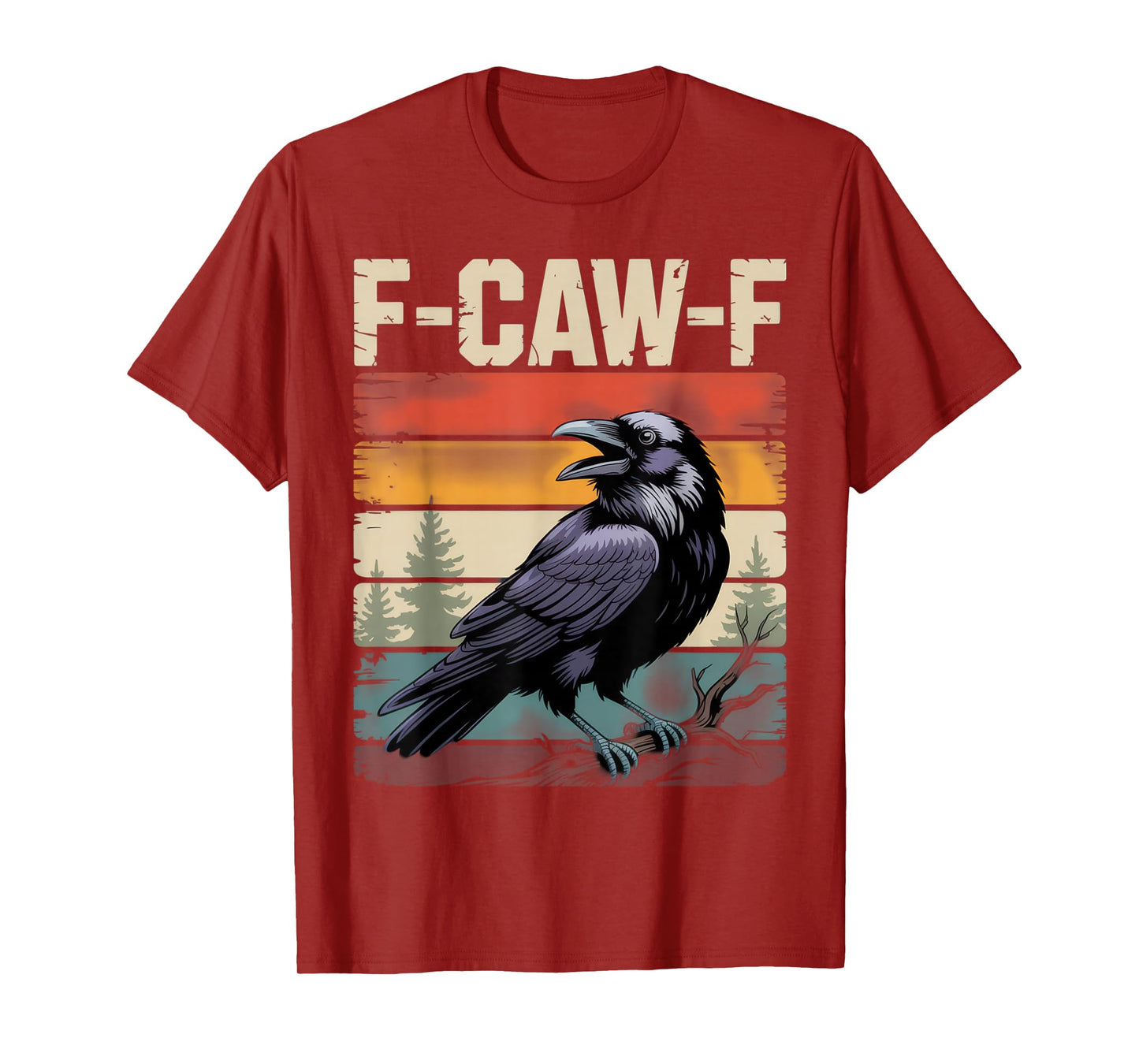 F-CAW-F Raven Humor Introvert Sarcastic Vibes Fall Wear T-Shirt