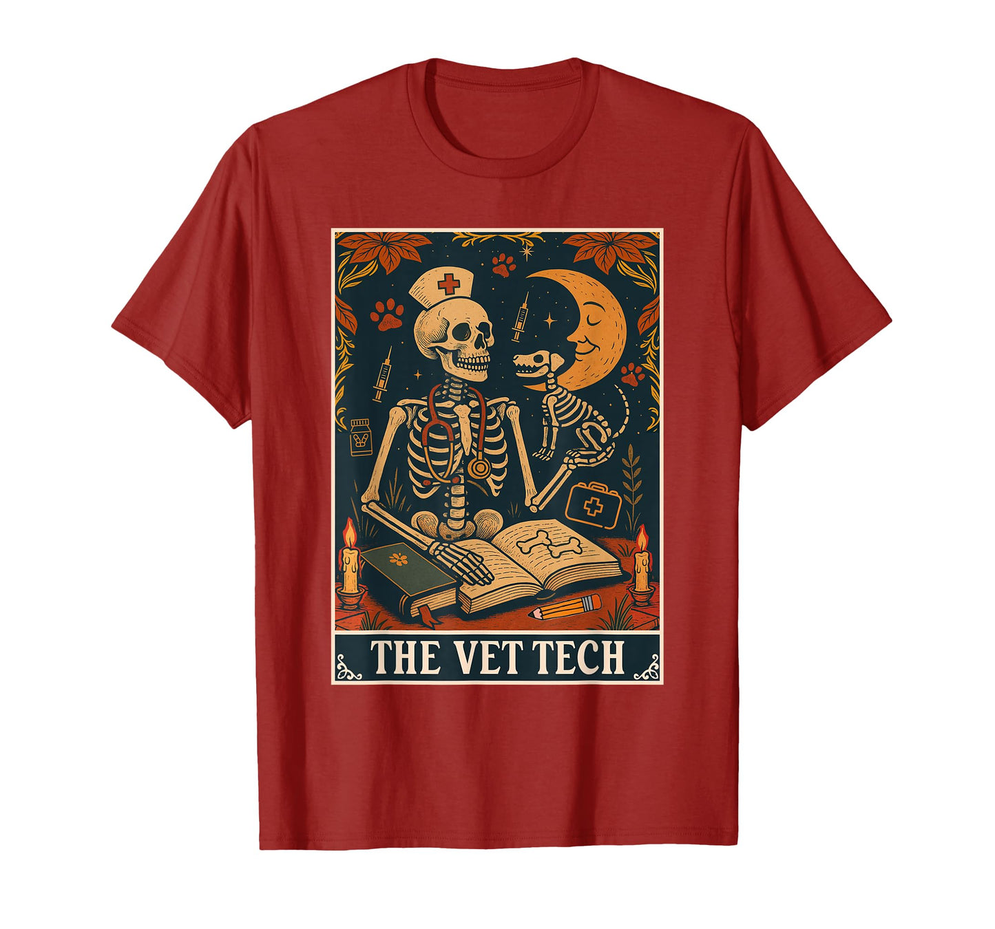 The Vet Tech Tarot Card Veterinary Veterinarian Animal Lover T-Shirt