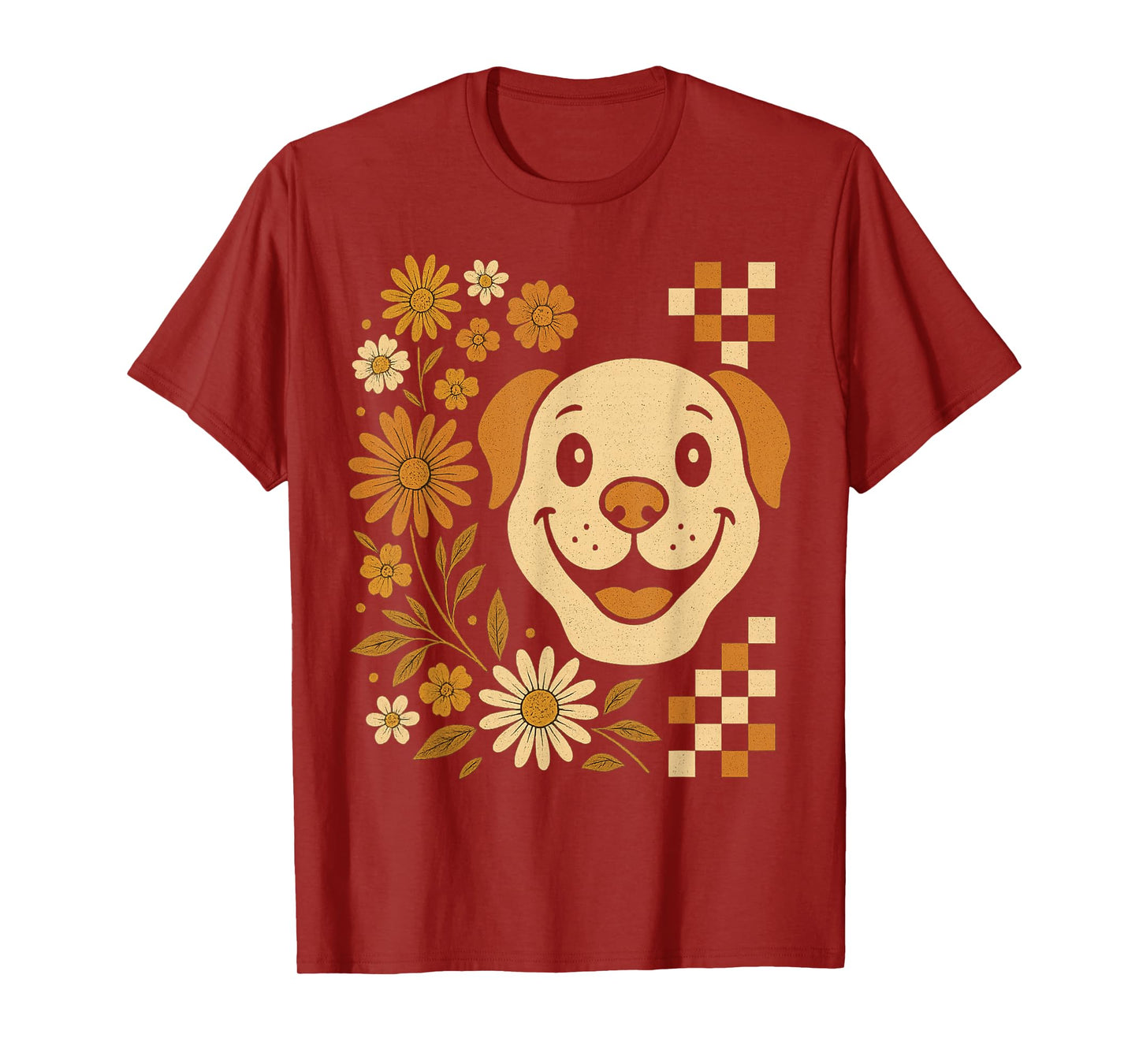 Funny Dog Halloween Floral Spooky Season Funny Fall Vibes T-Shirt