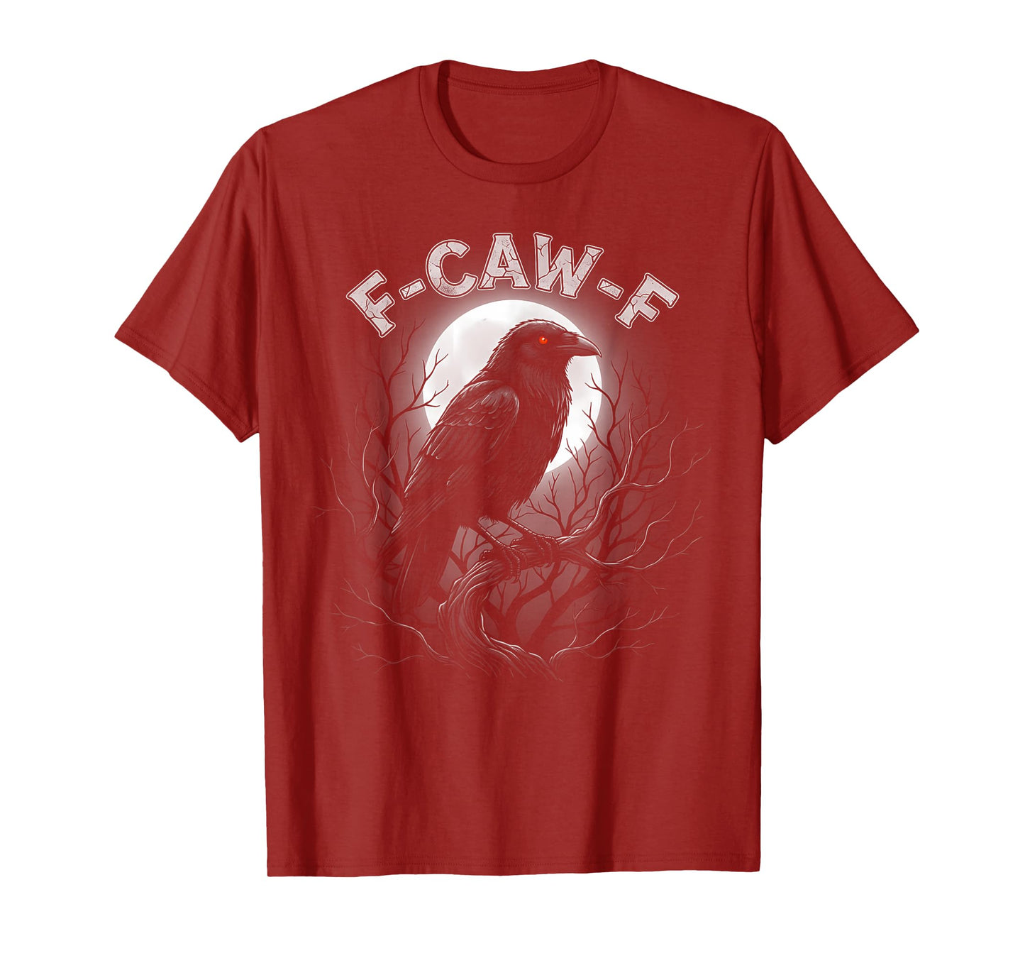 F-CAW-F Raven Moon Design for Bird Lovers Night Out T-Shirt