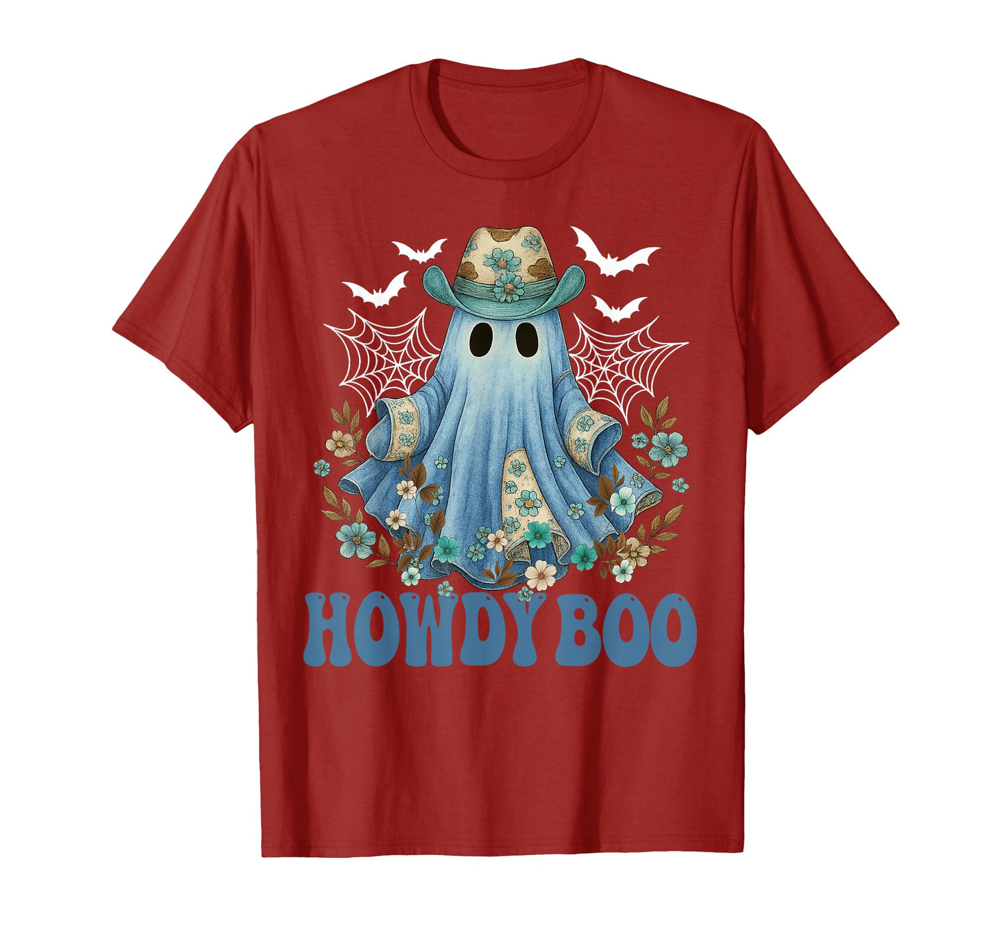 Retro Howdy Boo Cowboy Western Halloween for Men Women Kids T-Shirt
