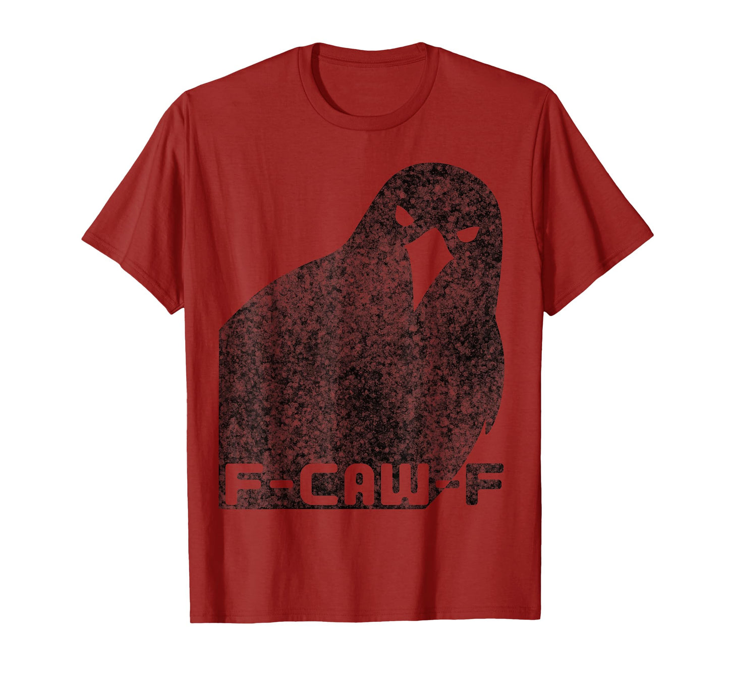 F-Caw-F Funny Black Raven Crow Vintage Sarcastic Humor T-Shirt