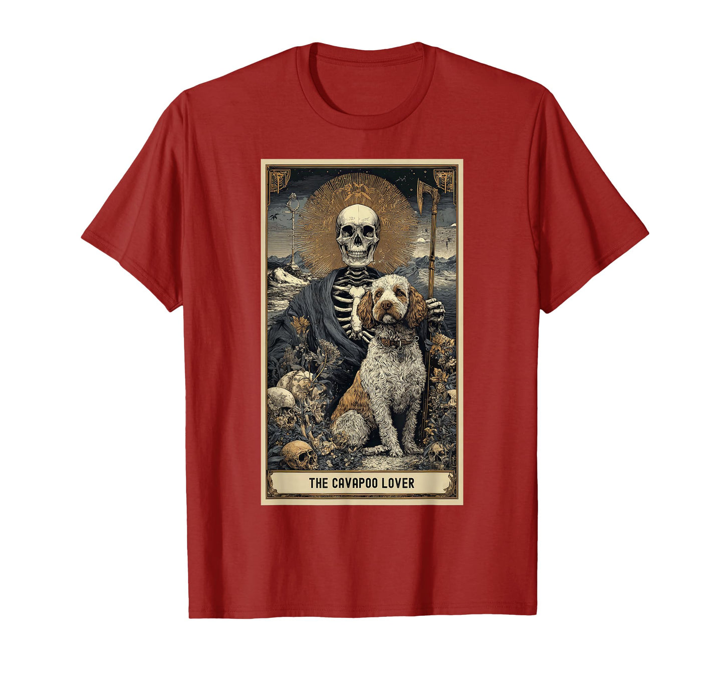 Cavapoo Lover Owner Tarot Card Easy Last Minute Halloween BD T-Shirt