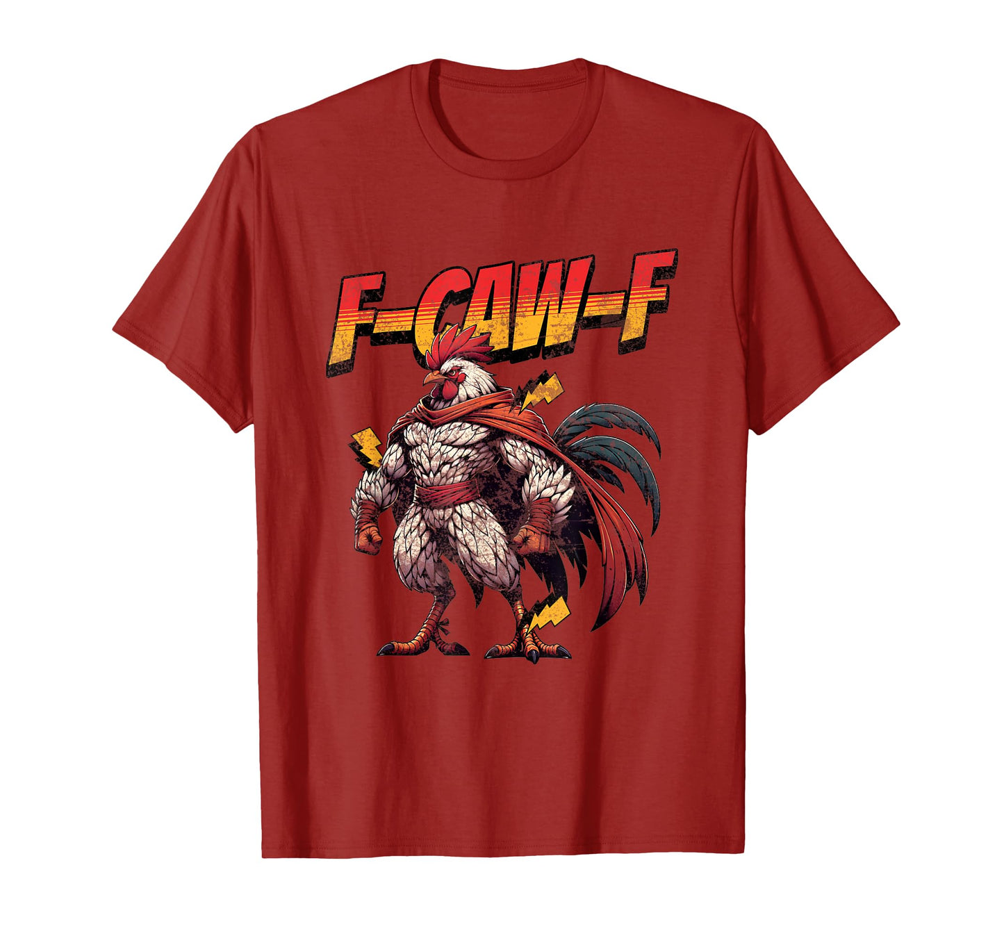 Funny Quote Rooster Meme F-CAW-F America Chicken Eagle Crow T-Shirt