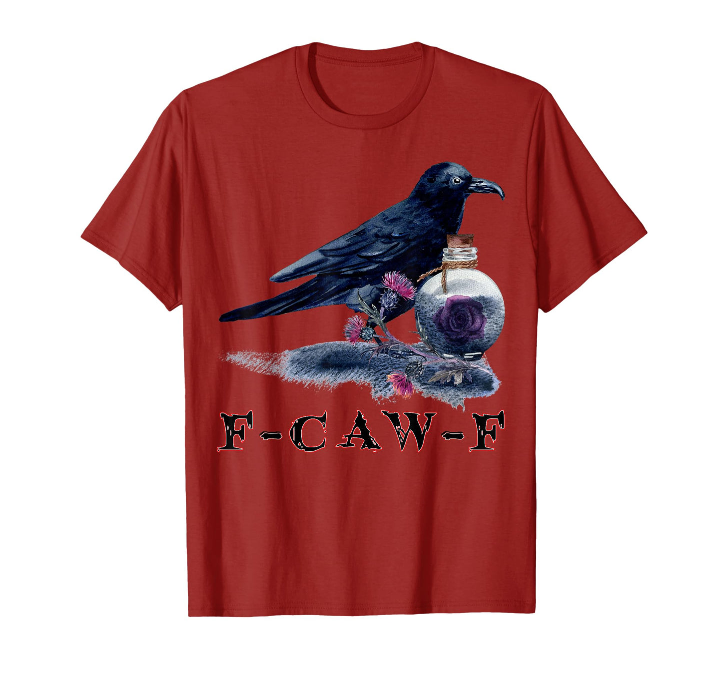 F-Caw-F Funny Crow Dark Humor Meme for Bird Lovers T-Shirt