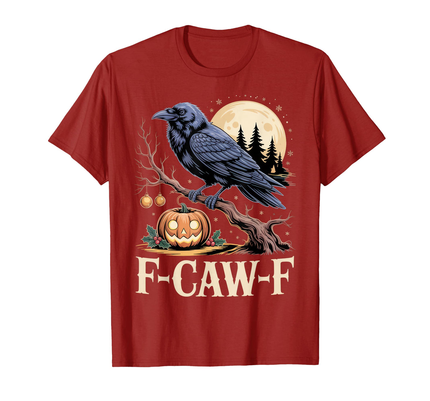 F-Caw-F Raven Halloween Humor for Gothic Lovers T-Shirt