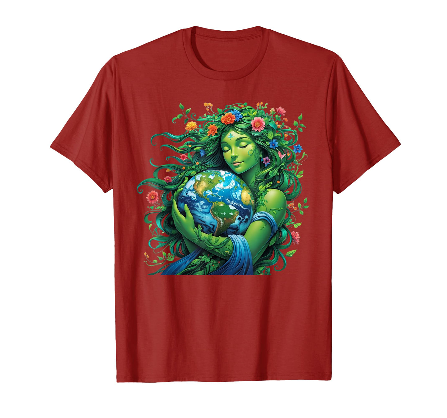 Green Mother Nature Earth Day Earth Mother Planet Nature T-Shirt