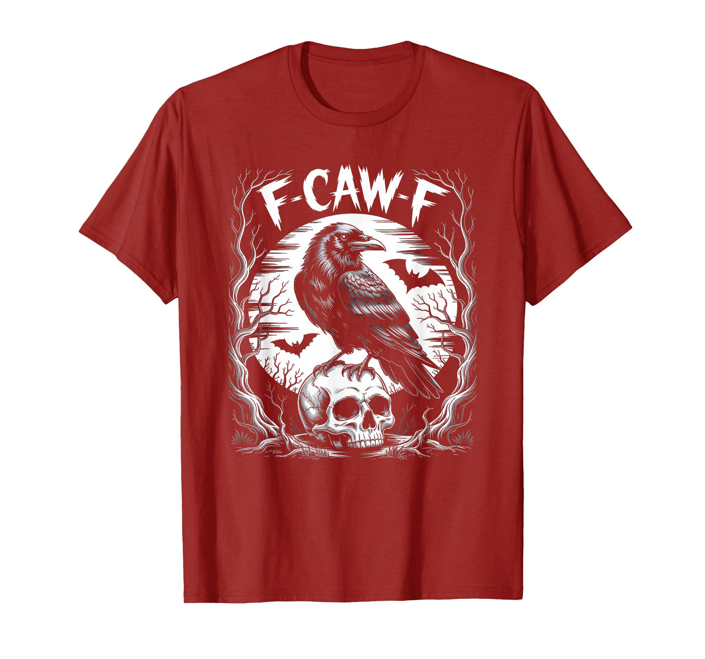 F-Caw-F Black Crow Funny Black Bird Raven Halloween Humor T-Shirt