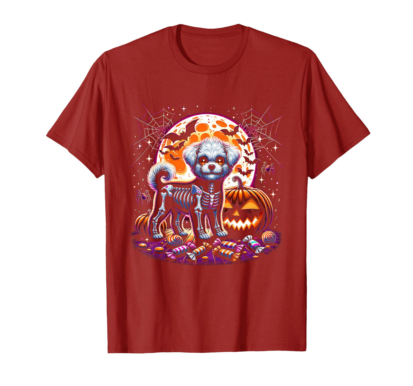 Dog Skeleton Halloween T-Shirt