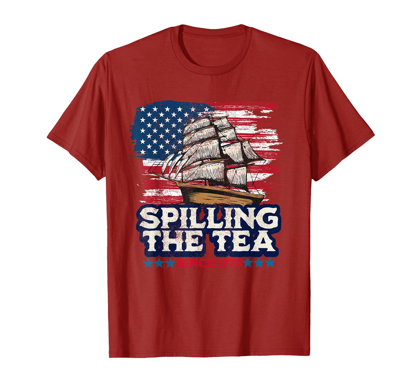 Funny US History Teacher Boston Spilling The Tea Since 1773 T-Shirt for Men Women Girls Kids