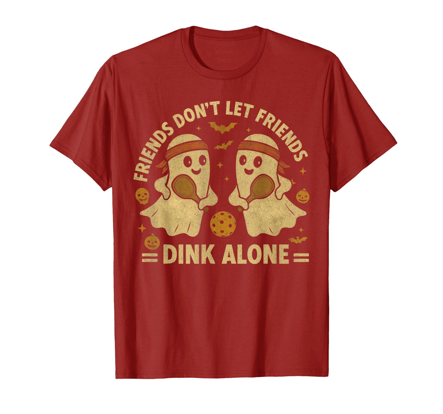 Friends Don't Let Friends Dink Alone Halloween Pickleball T-Shirt