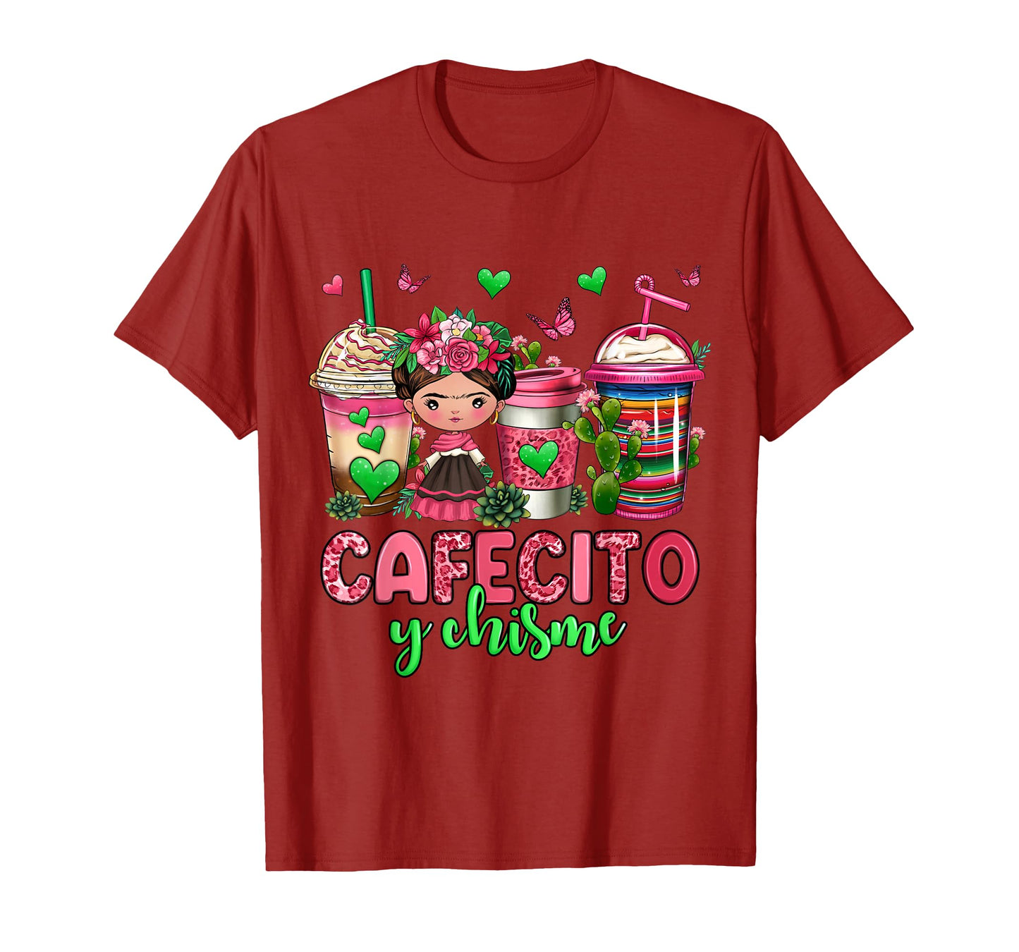 Cafecito y chisme coffee cups T-Shirt