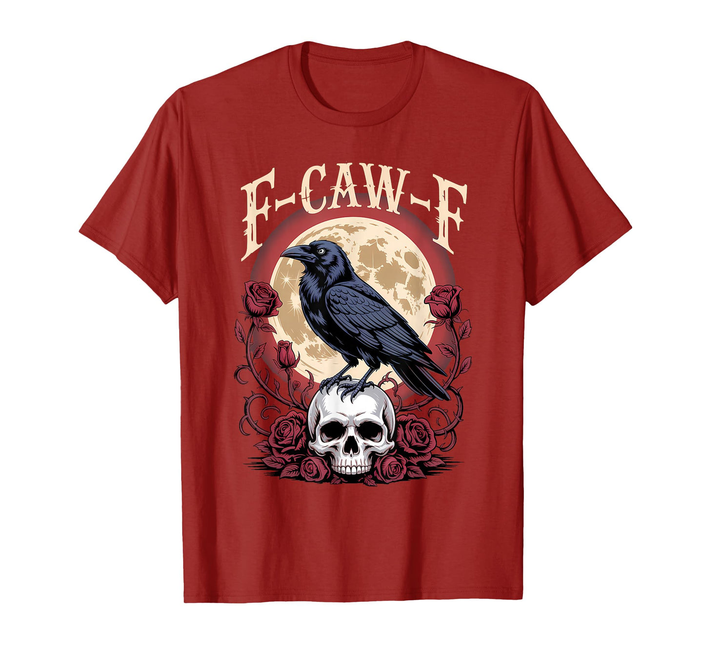 Funny F Caw F Raven Bird Saying F-Caw-F Crow T-Shirt