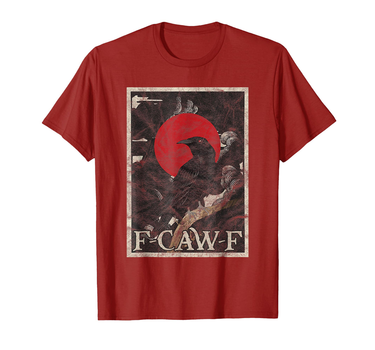Funny F-Caw-F Crow F Caw F Raven FCWF Gothic Graphic T-Shirt