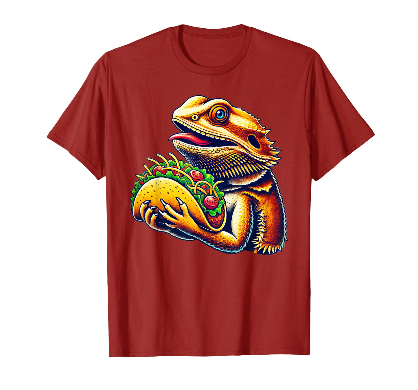 Bearded Dragon Eating Taco T-Shirt