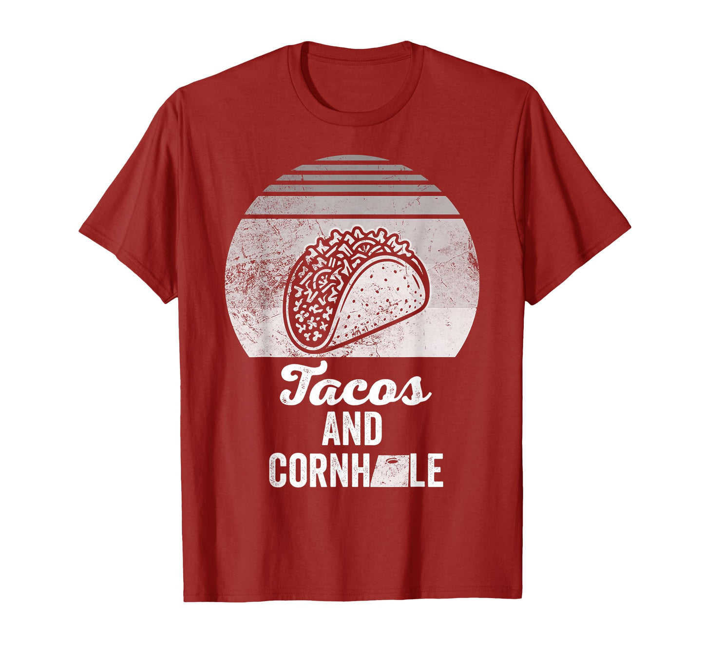 Tacos and Cornhole Retro Vibes T-Shirt