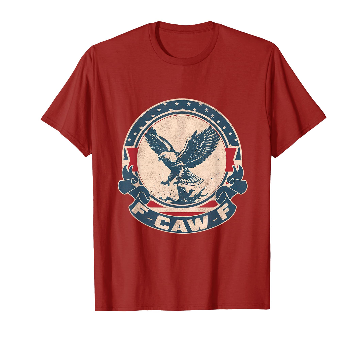 F-CAW-F Vintage Bald Eagle America T-Shirt