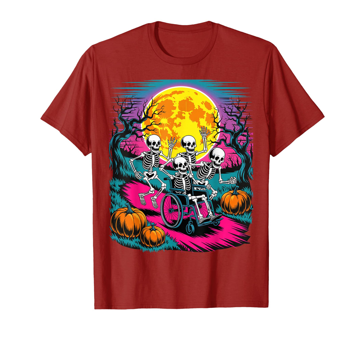 Nurse Skeletons Halloween Healthcare CNA Medical Crew T-Shirt