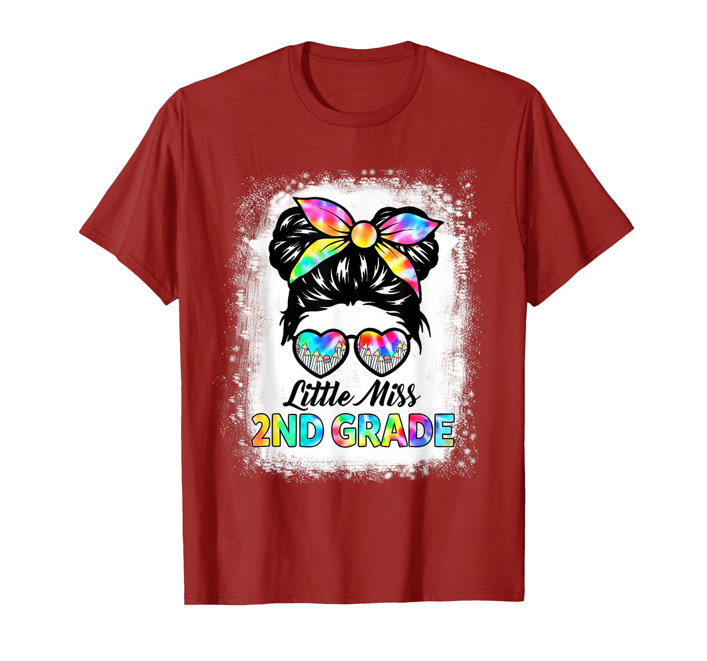 Girls Second Grade Back To School Cute Little Miss 2nd Grade T-Shirt