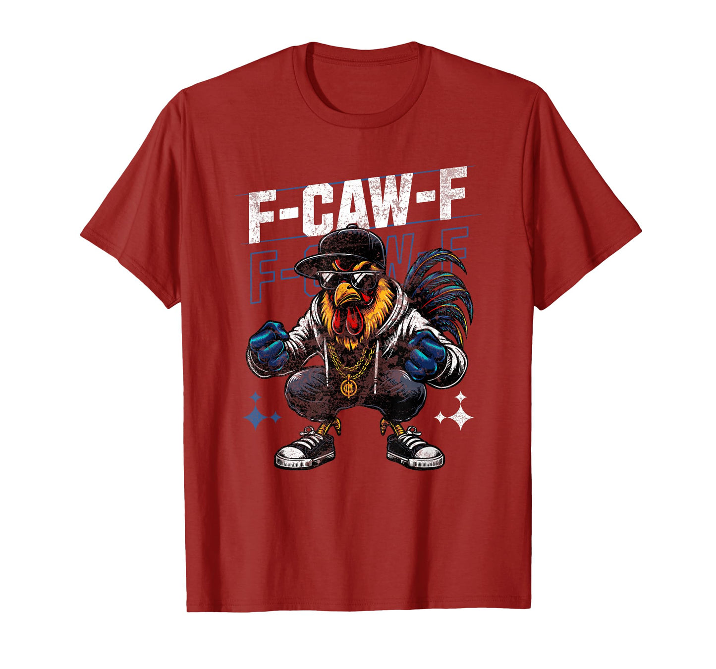 Funny Quote Rooster Meme F-CAW-F America Chicken Eagle Crow T-Shirt