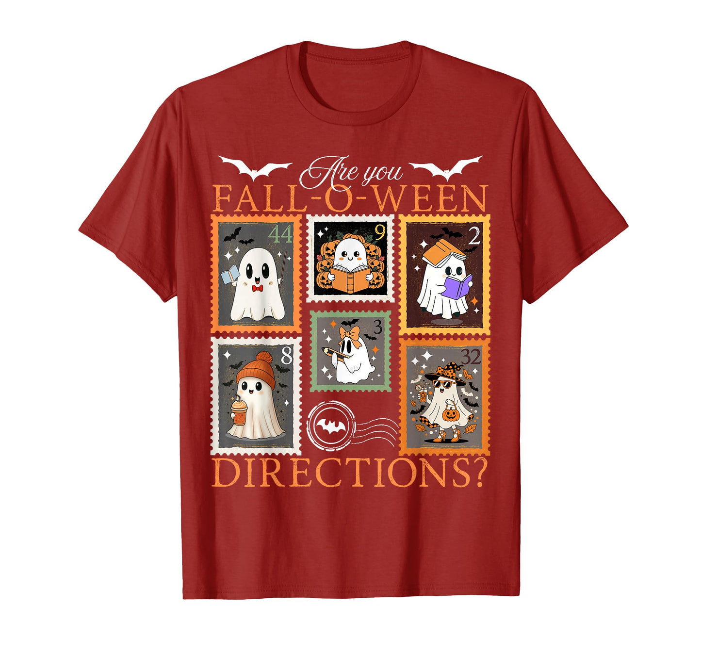 are You Fall O Ween Directions Teacher Halloween Stamps Joke T-Shirt