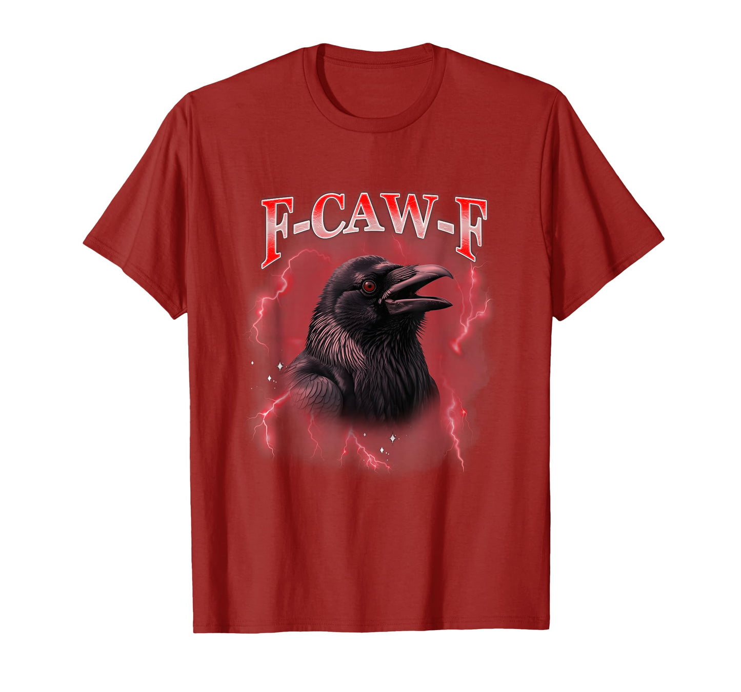 F-Caw-F Black Crow Blackbird FCAWF Vintage Bootleg T-Shirt