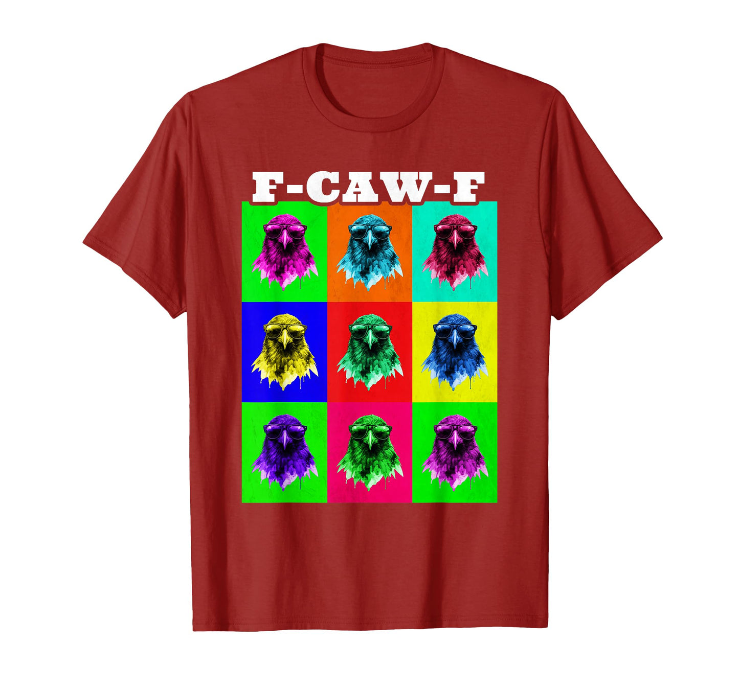 F-Caw-F Funny Retro Crow Raven Meme Men Women T-Shirt