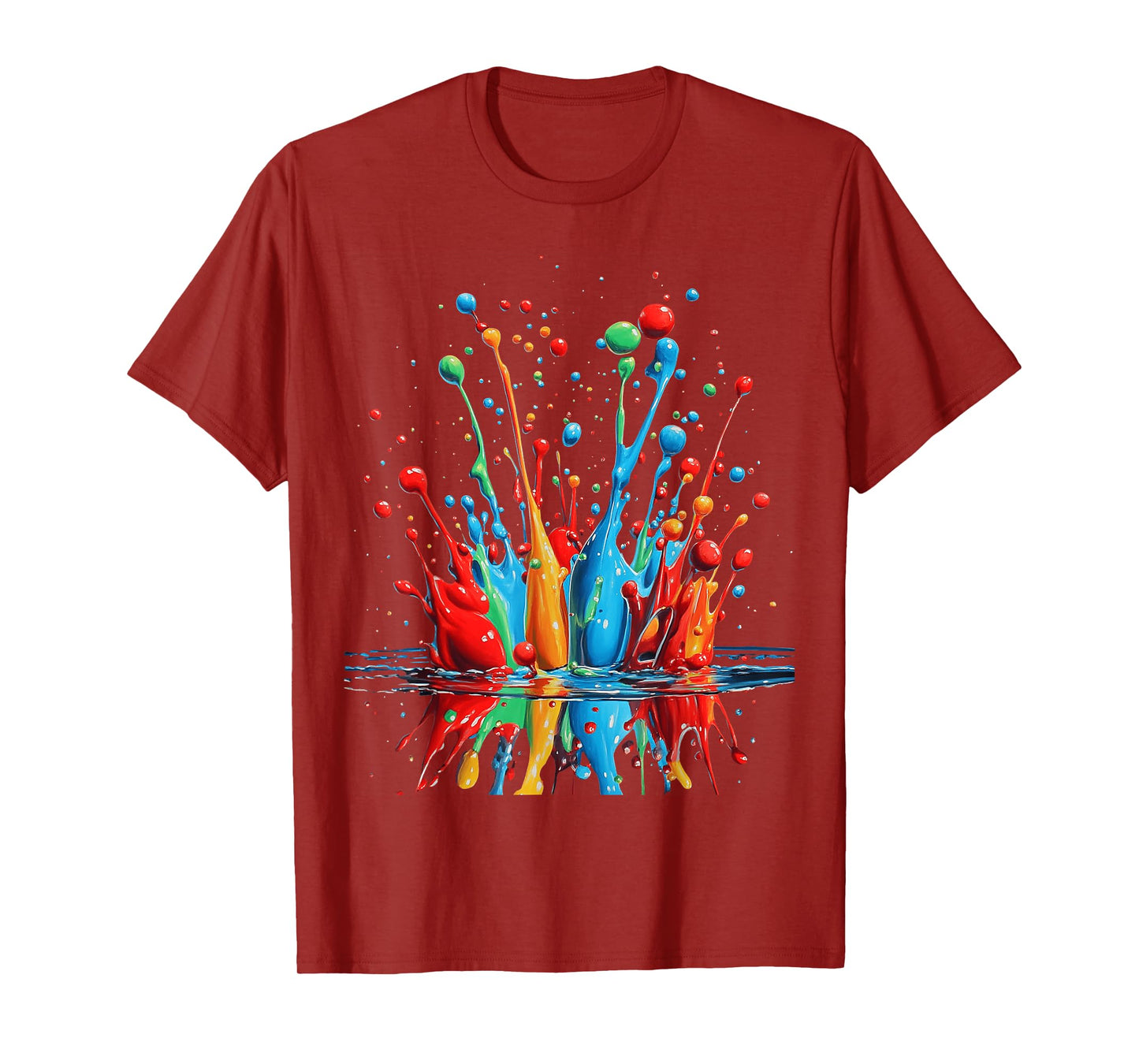 Vibrant Colorful Splash Abstract Art for Art Lovers T-Shirt