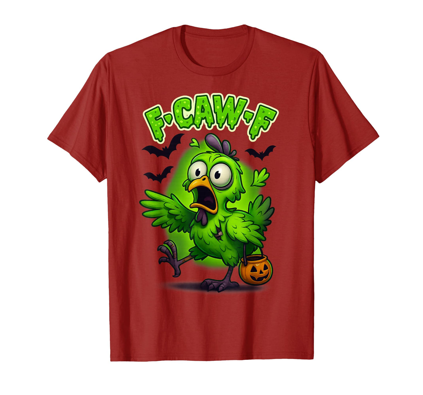 F-Caw-F Funny Chicken FCAWF Humour Quote Rooster Meme F-Caw-F T-Shirt