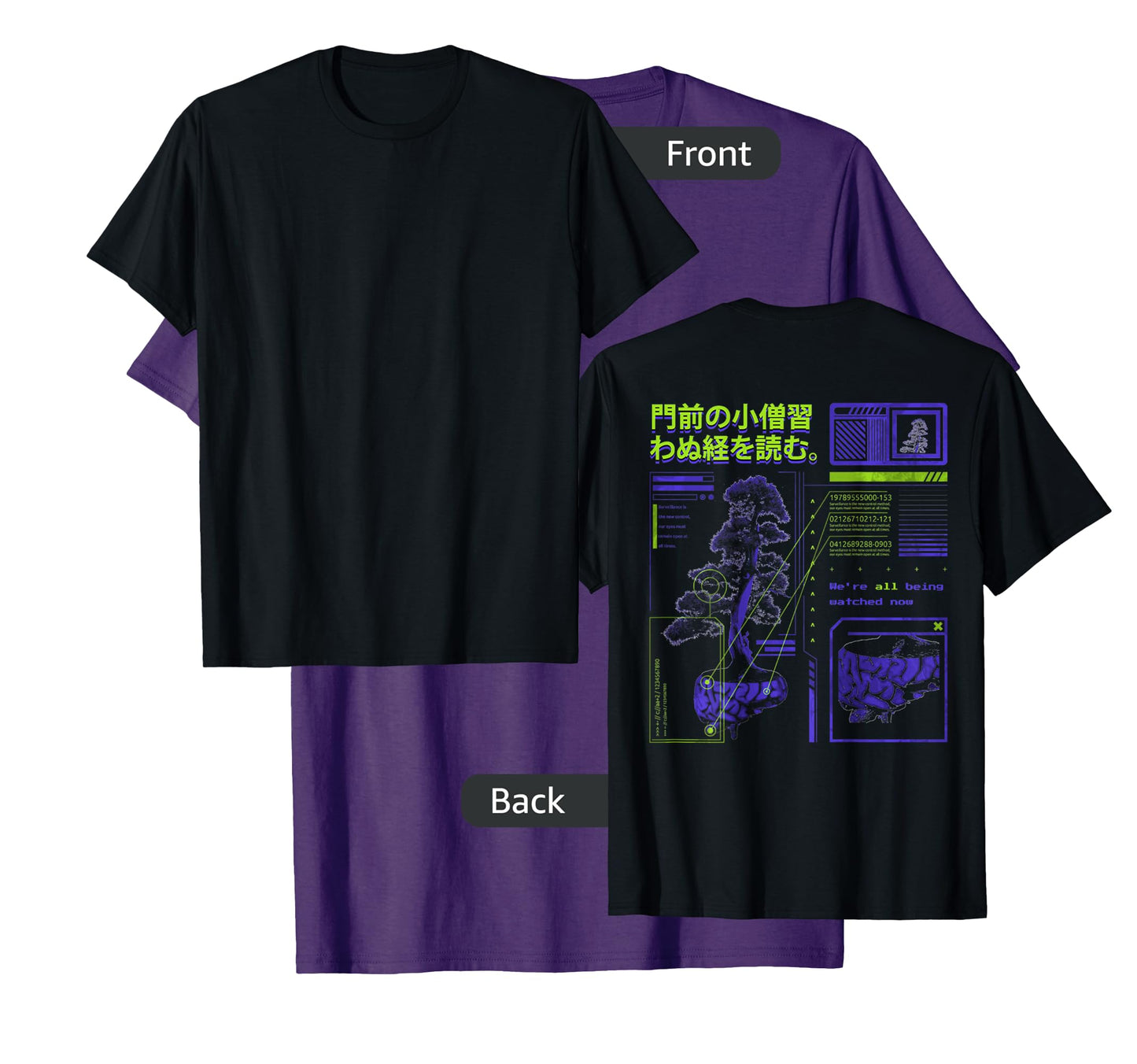Futuristic waporwave Aesthetic Style digital Nature glitch T-Shirt