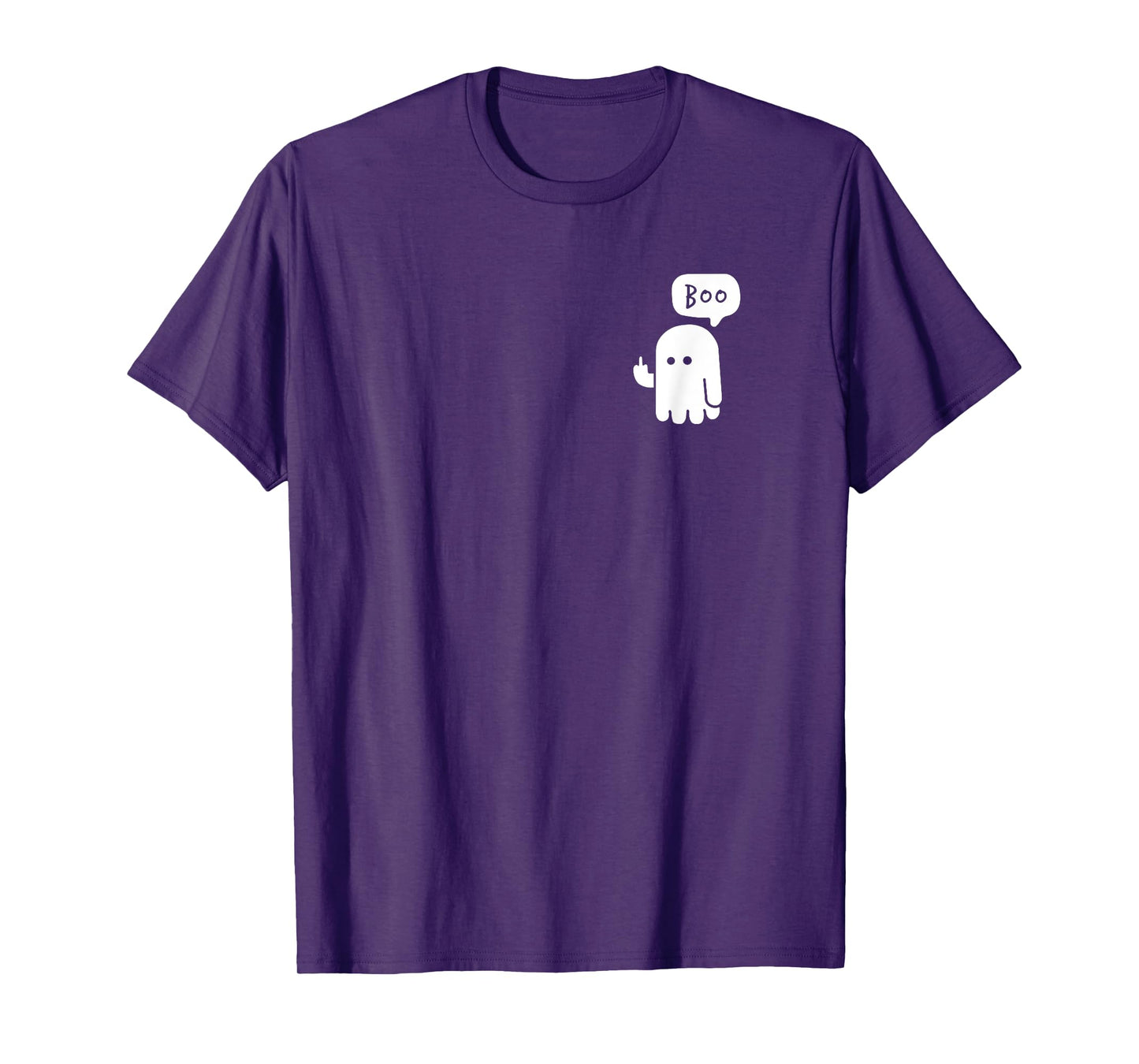 Funny Little Middle Fingers Cute Ghost Boojee Halloween T-Shirt