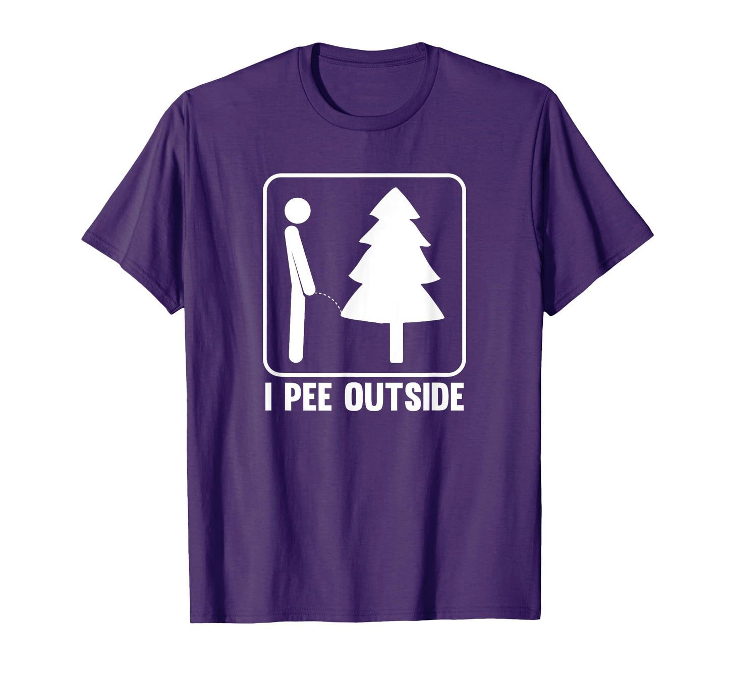 I Pee Outside Funny Camping T-Shirt T-Shirt