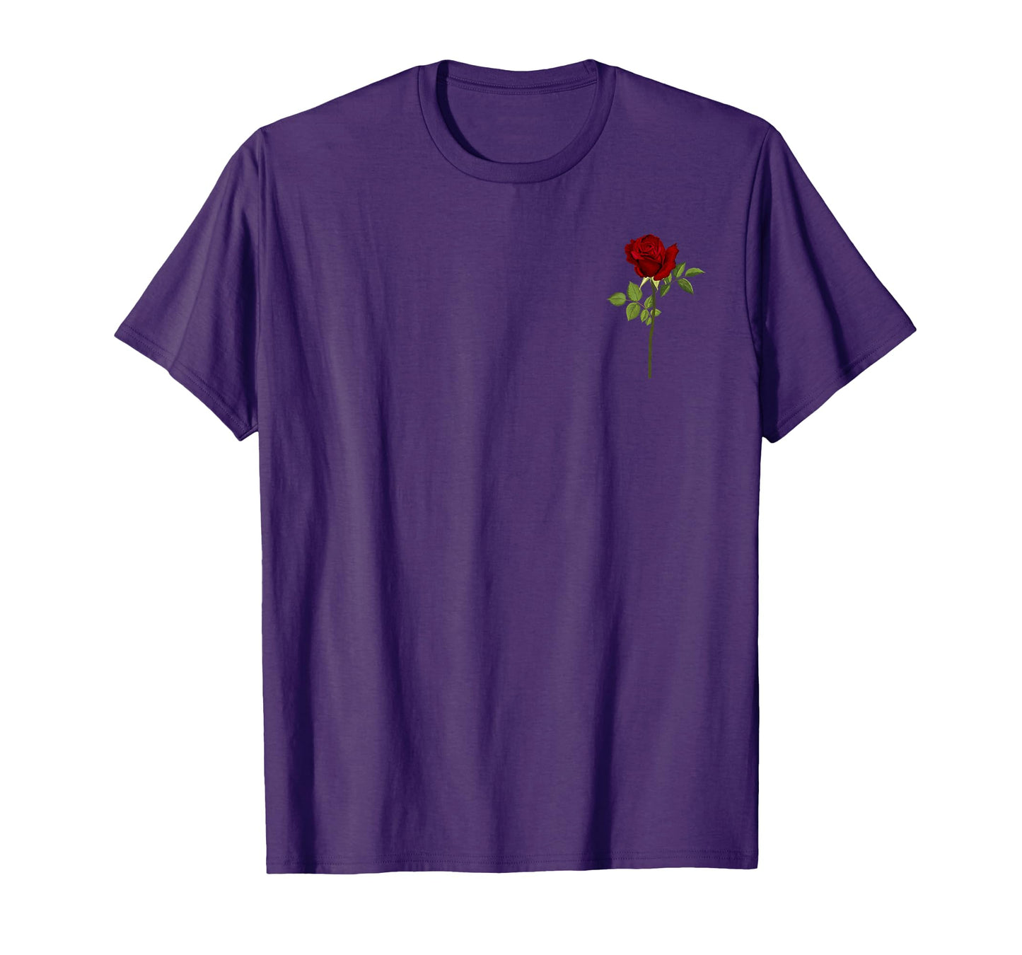 Cool Red Roses Elegant Floral Design for Men Women and Youth T-Shirt
