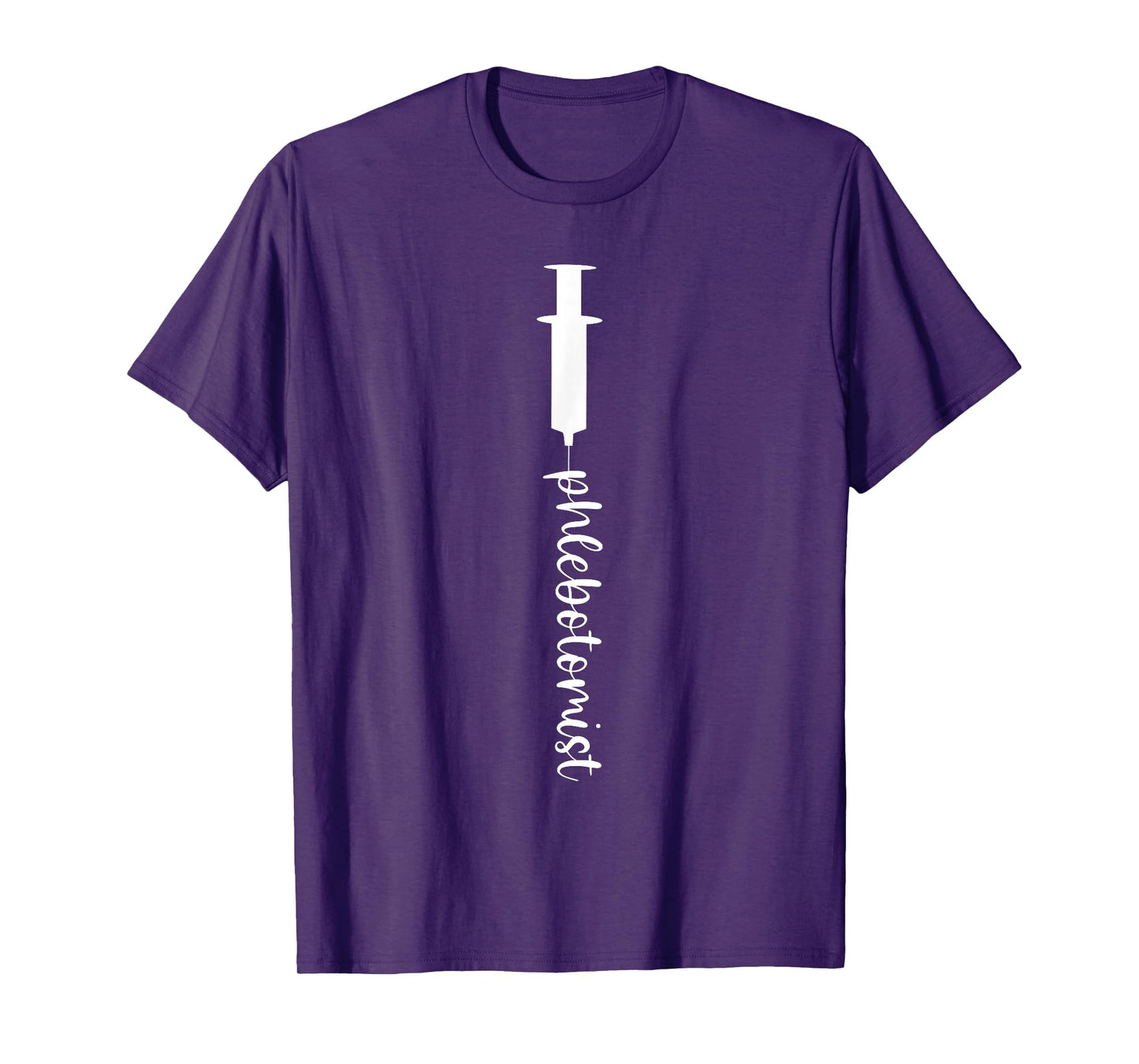 Phlebotomist Syringe Phlebotomy Nurse Medical Hospital Blood T-Shirt