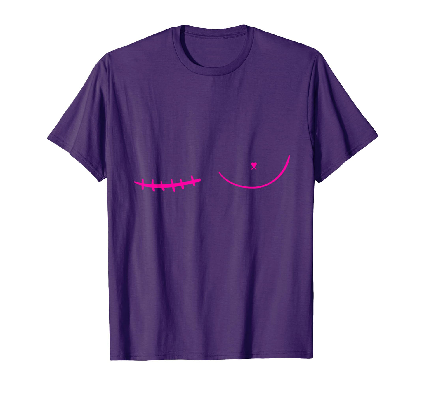 Right Mastectomy Scar Breast Cancer Survivor T-Shirt