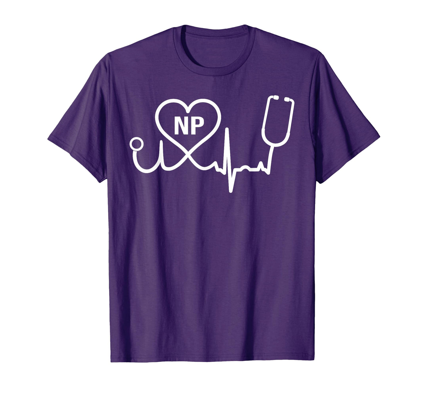 Heartbeat Nurse Practitioner Medical NP Nursing Gift Support T-Shirt