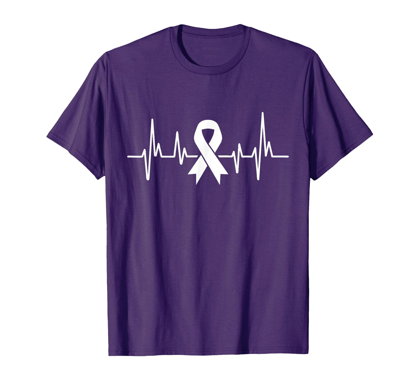 Heartbeat Lung Cancer Awareness T-Shirt